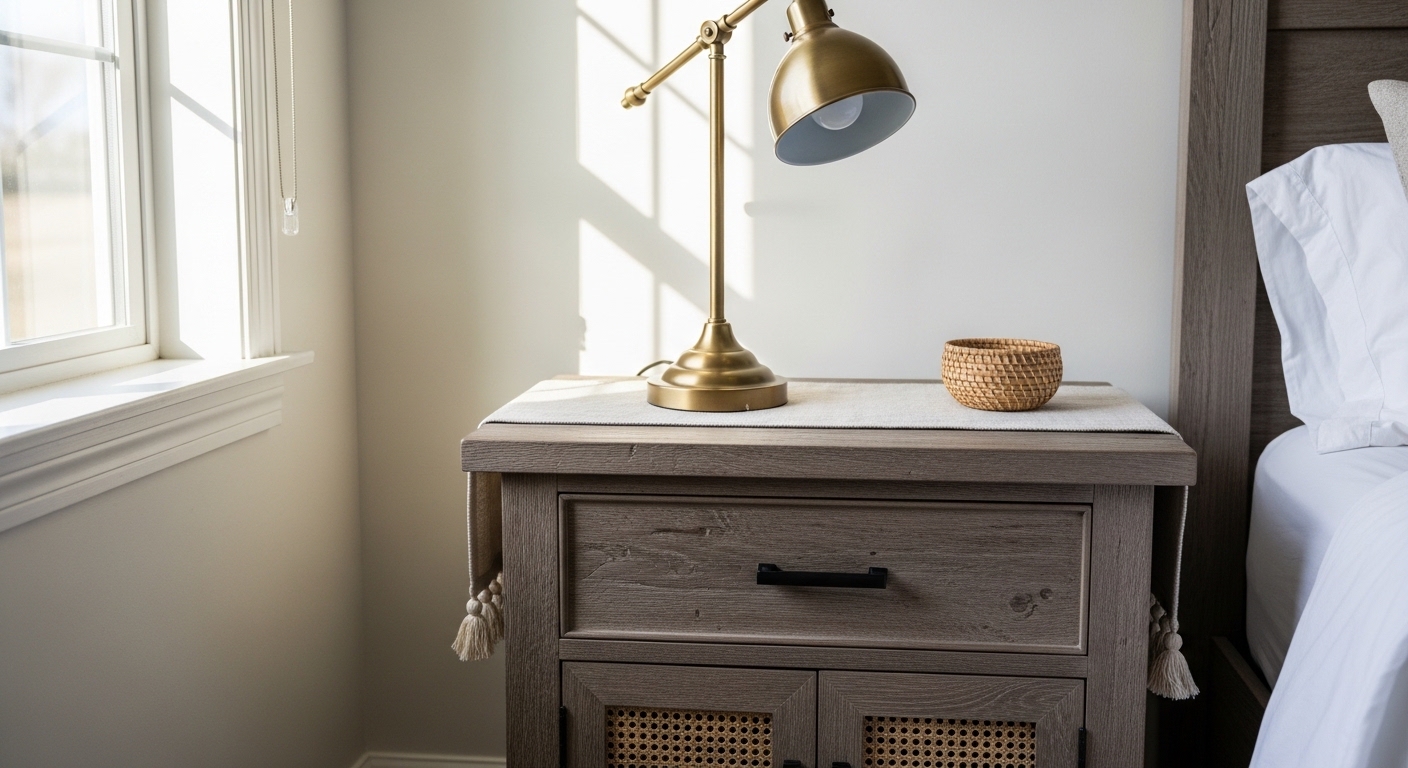 20 Farmhouse Nightstand Styling Ideas That Look Straight From a Magazine