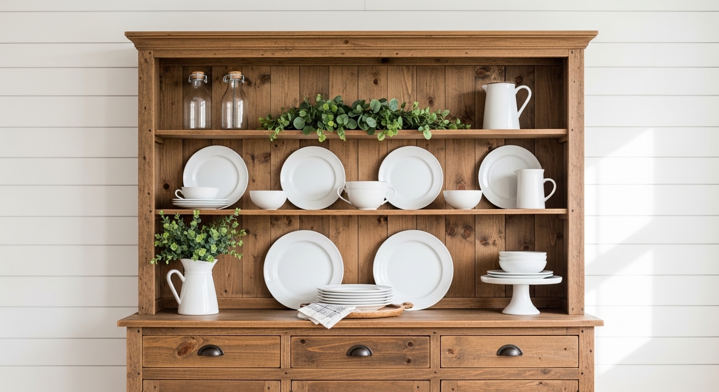 20 Farmhouse Hutch Styling Ideas That Look Straight From a Magazine
