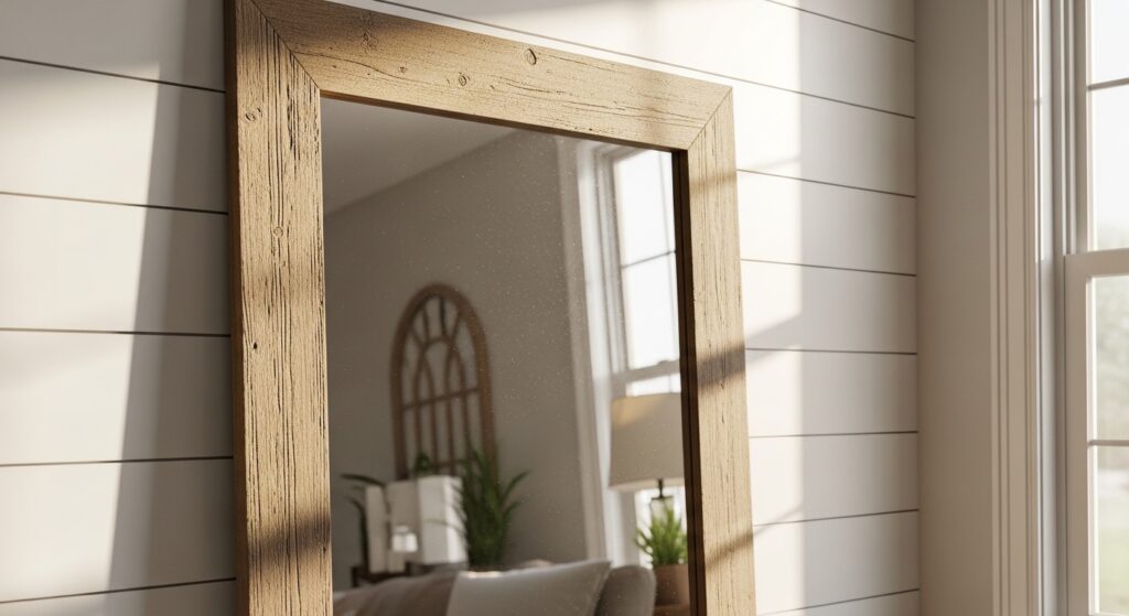 25 Farmhouse Mirror Ideas on a Budget That Look High-End