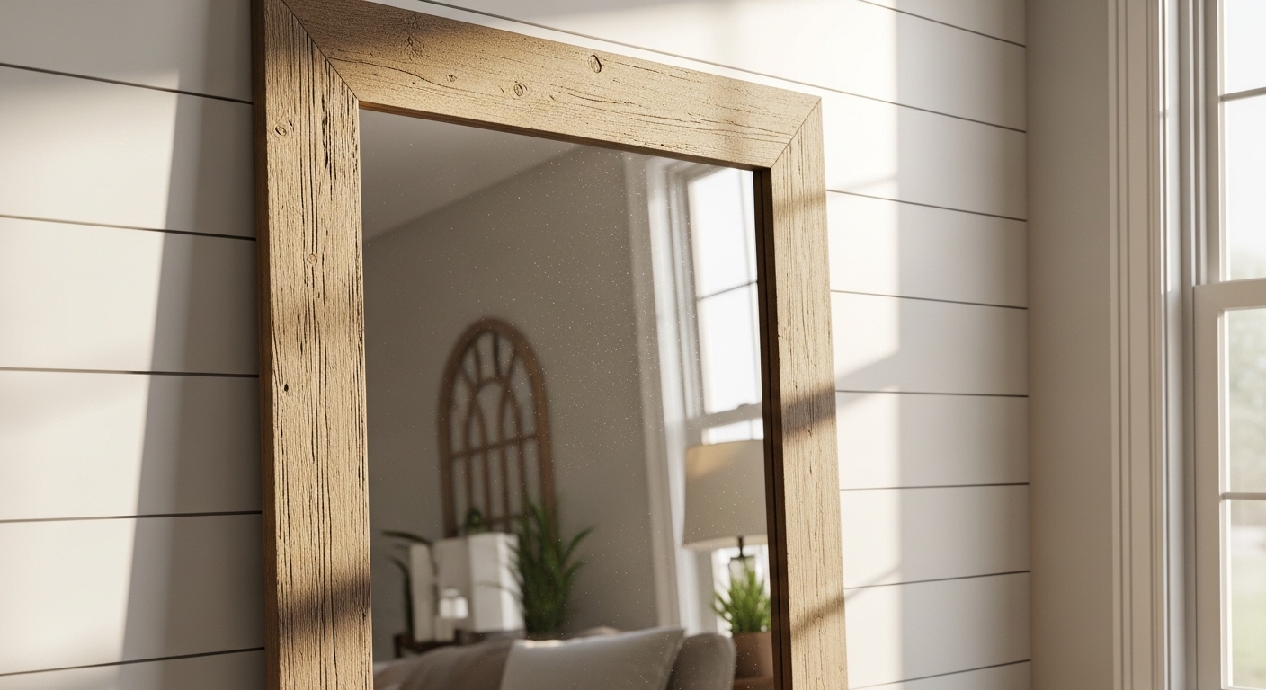 25 Farmhouse Mirror Ideas on a Budget That Look High-End