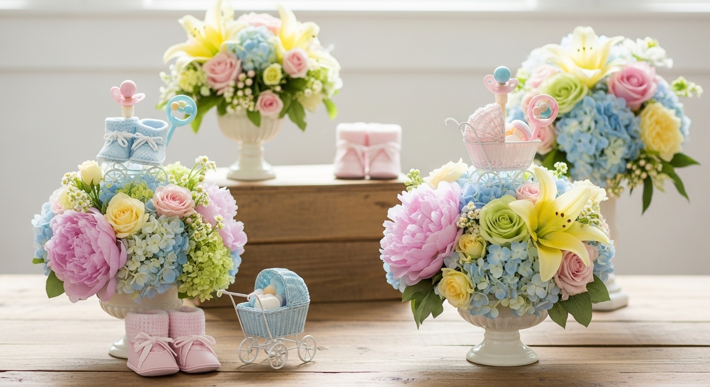 10 Easy Baby in Bloom Centerpieces You Will Love