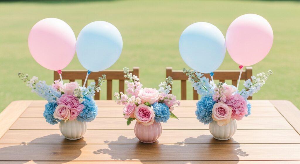 25 Easy Simple Gender Reveal Centerpieces