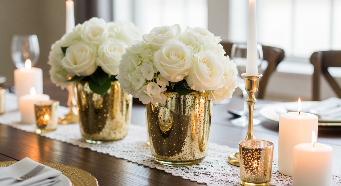 12 Cool Diy Gold Centerpieces on a Budget