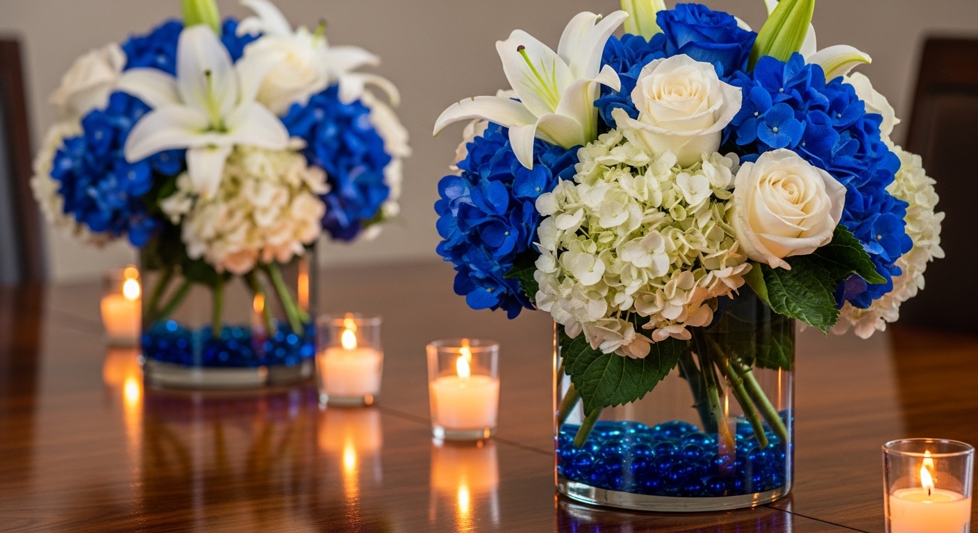 12 Quick Royal Blue Centerpieces for Any Occasion