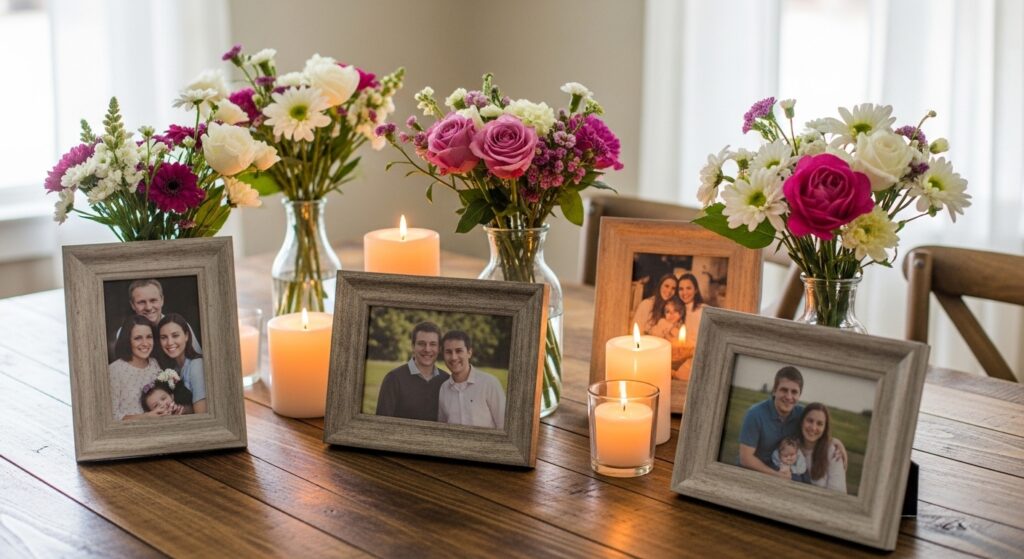 12 Quick Diy Photo Centerpieces on a Budget