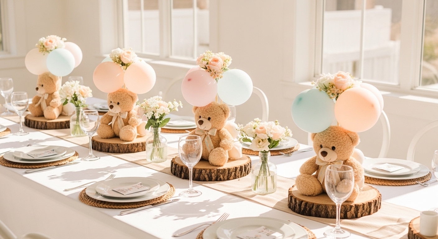 12 Easy Teddy Bear Centerpieces Baby Shower for a Party