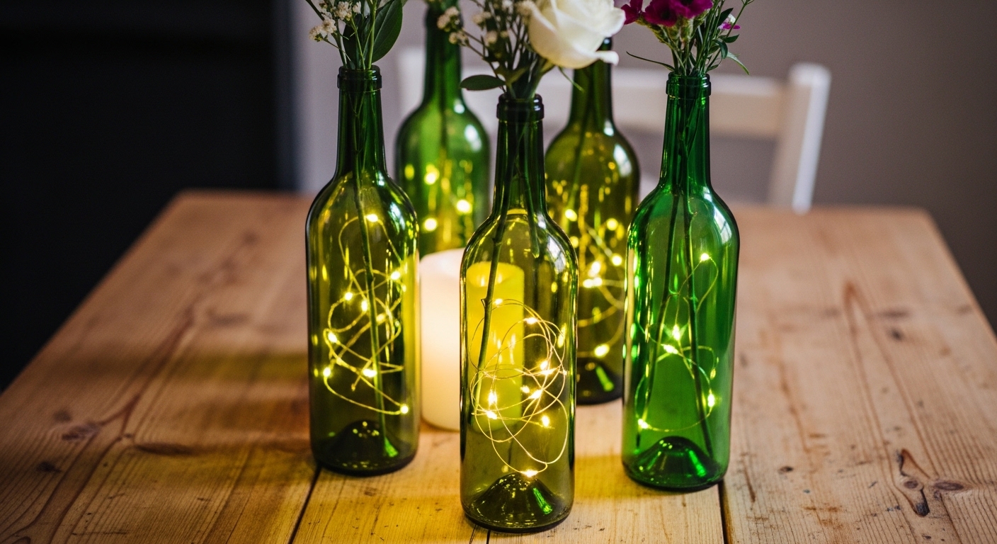 12 Fun Wine Bottle Centerpieces for Your Home