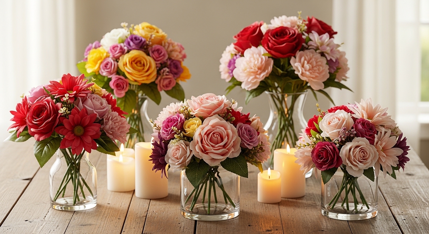 25 Top Dollar Tree Floral Centerpieces for a Party