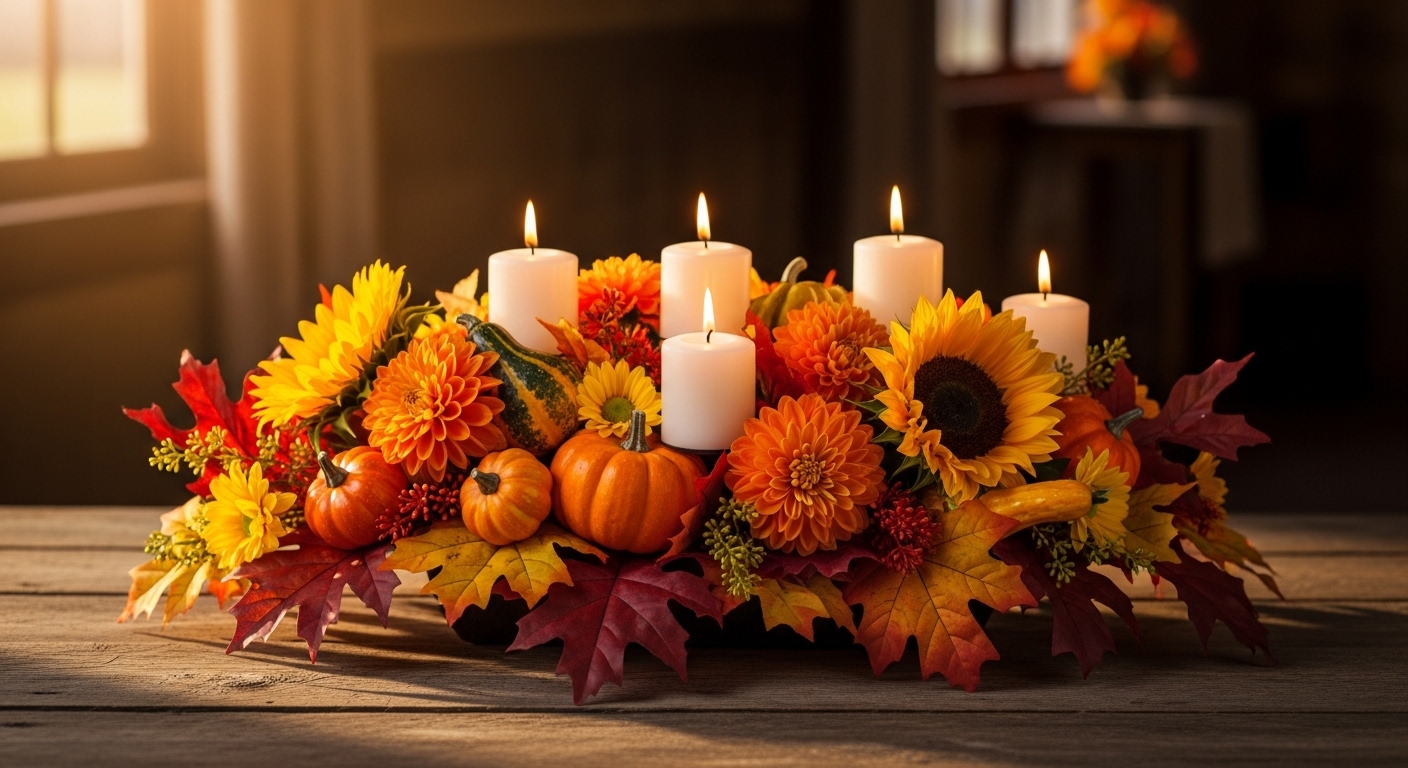 15 Cool Fall Floral Centerpieces on a Budget