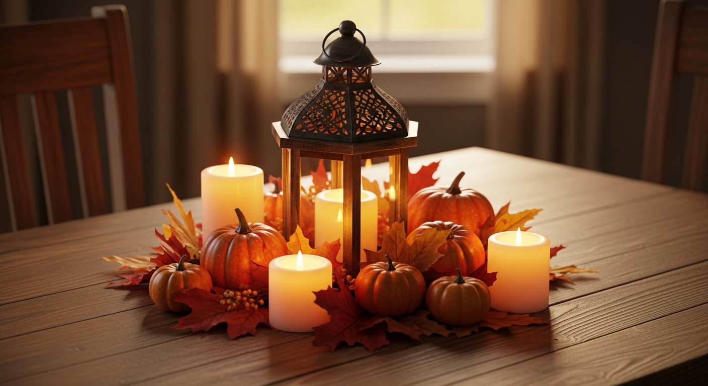 20 Easy Fall Lantern Centerpieces for a Party