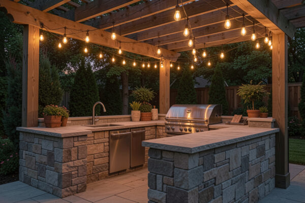 25 Cool Outdoor Kitchen With Pergola Ideas