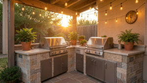 10 Cozy Built In Grill Outdoor Kitchen Designs