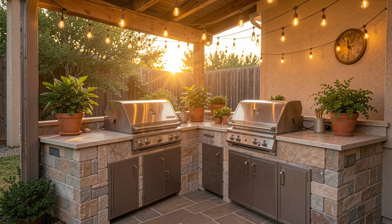 10 Cozy Built In Grill Outdoor Kitchen Designs