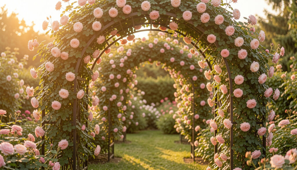 25 Chic Metal Garden Arch Landscaping Ideas