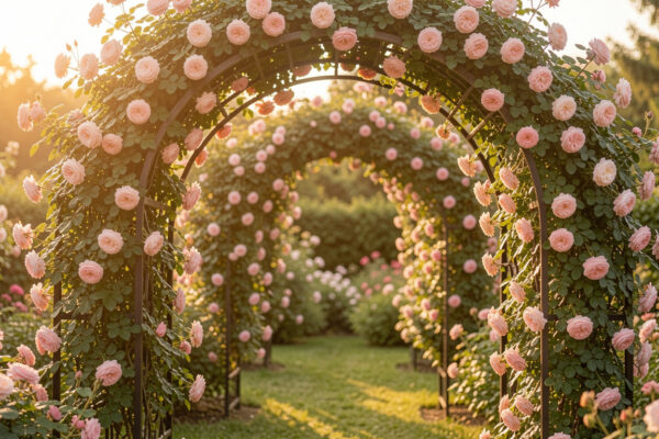 25 Chic Metal Garden Arch Landscaping Ideas