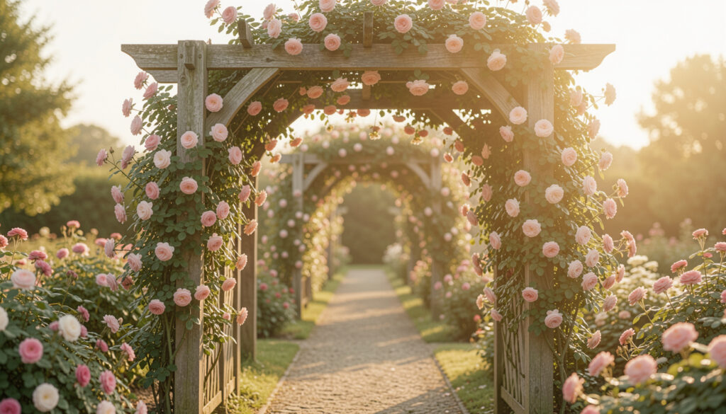 10 Free Wooden Garden Arch Designs