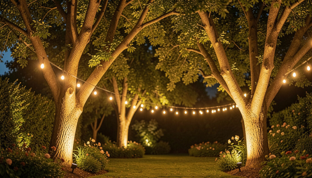 15 Safe Uplighting Trees In The Garden Ideas