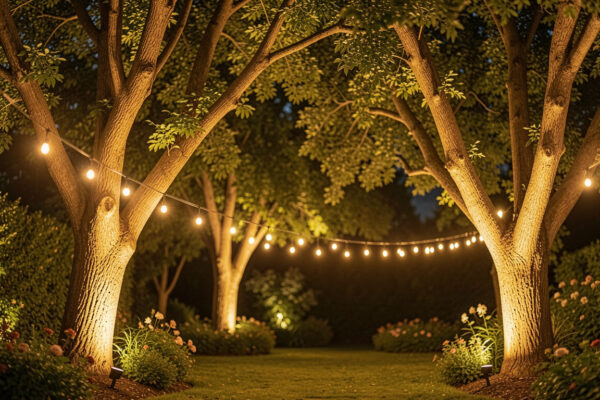 15 Safe Uplighting Trees In The Garden Ideas