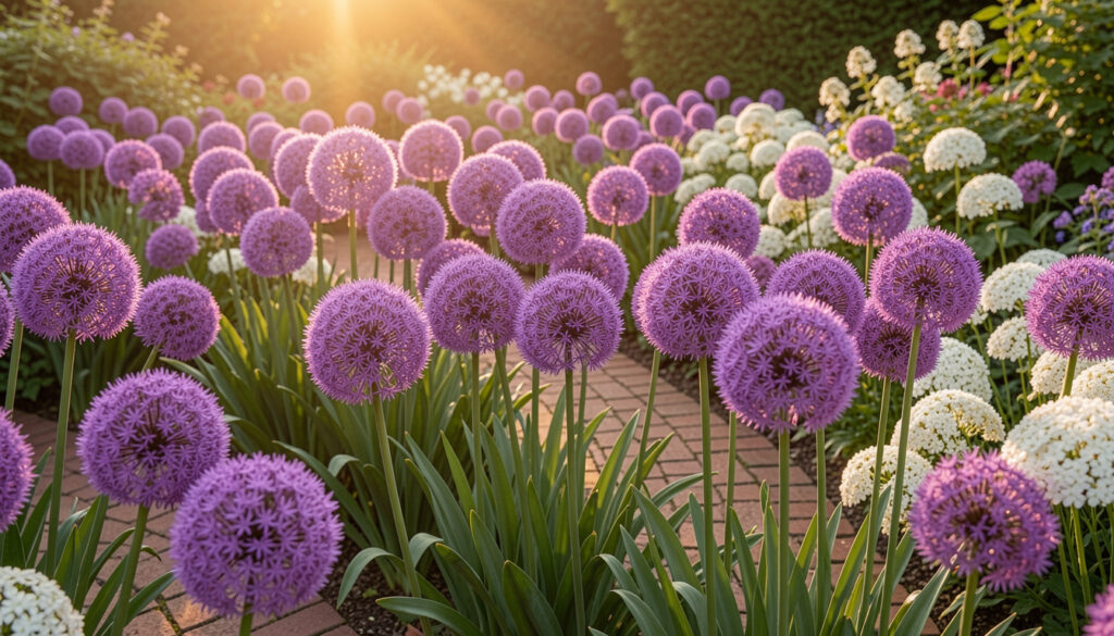 12 Pure Purple Allium Garden Design
