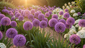 12 Pure Purple Allium Garden Design