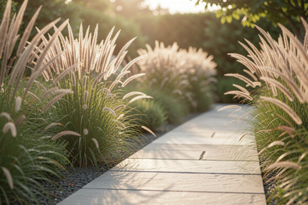 25 Slim Modern Garden Design With Grasses