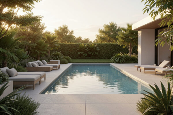 25 Cool Modern Pool Patio Design Ideas