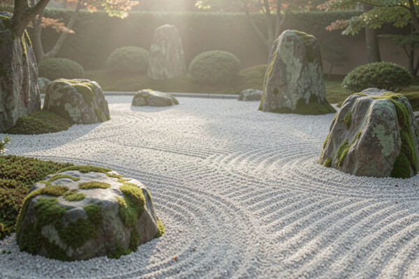 15 Bold Japanese Rock Garden Gravel Patterns