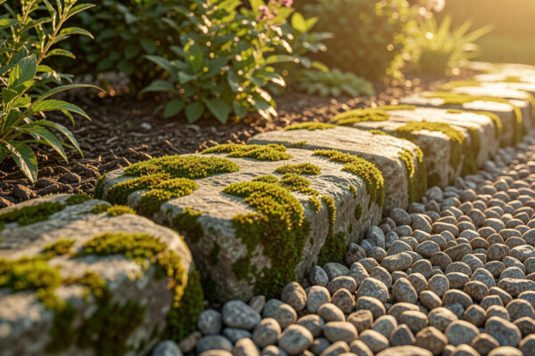 15 Bold Stone Garden Bed Border Ideas