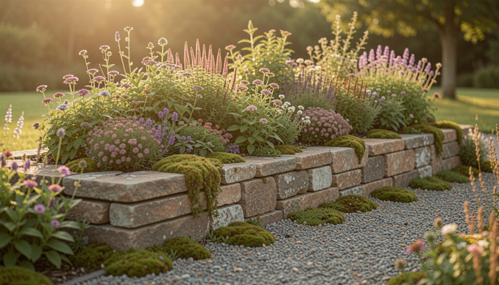 25 Chic Dry Stack Stone Garden Bed Ideas