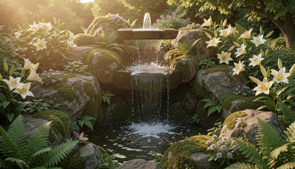 25 Slim Container Water Fountain Waterfall Ideas