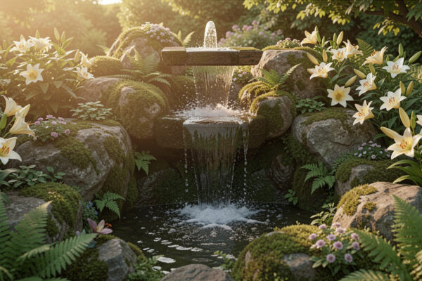 25 Slim Container Water Fountain Waterfall Ideas