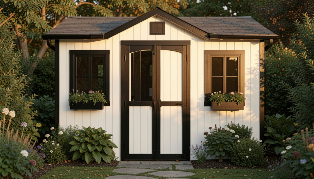 20 Fast White Garden Shed With Black Trim Ideas