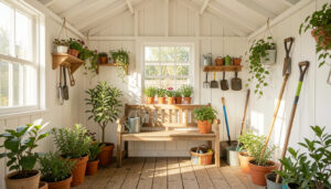 25 Real White Potting Shed Interior Ideas