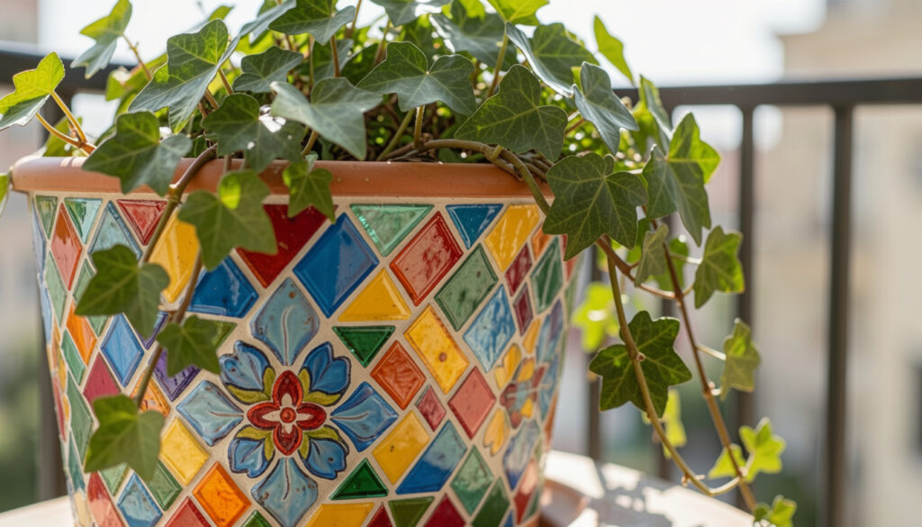 15 Bold Mosaic Tiled Planter Ideas