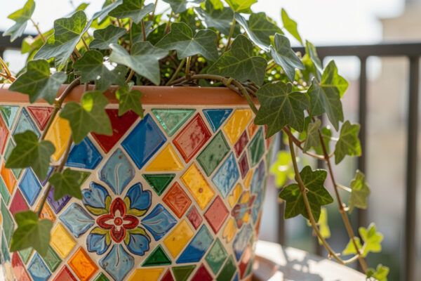 15 Bold Mosaic Tiled Planter Ideas