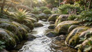 10 Cozy Small Garden Stream Design With Rocks