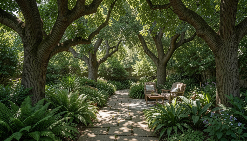 20 Fast Garden Design Under Trees Ideas