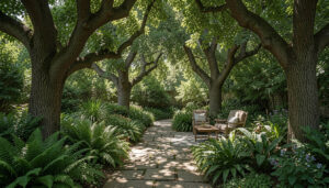 20 Fast Garden Design Under Trees Ideas