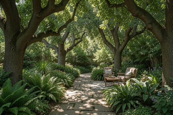 20 Fast Garden Design Under Trees Ideas
