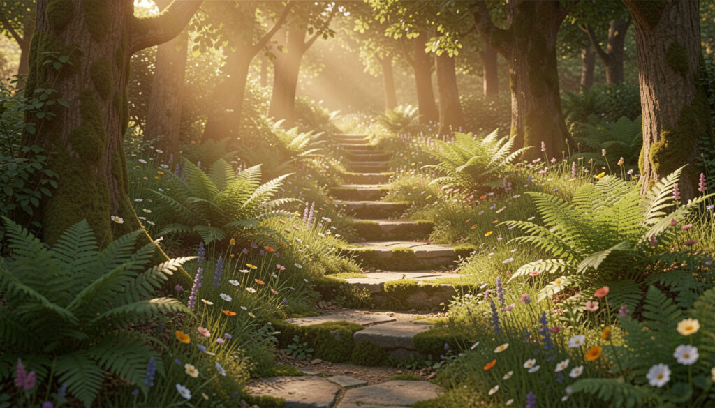 25 Real Woodland Garden Path Ideas