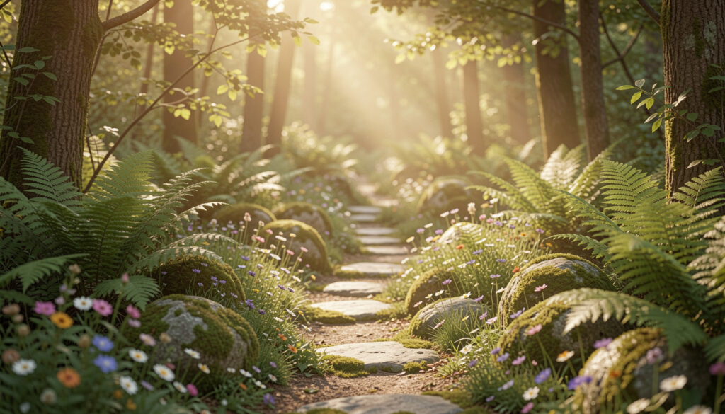 10 Soft Low Maintenance Woodland Garden Design