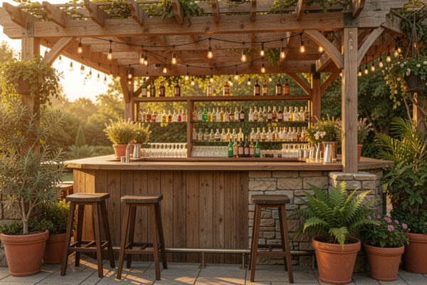 25 Real Outdoor Bar With Pergola Ideas