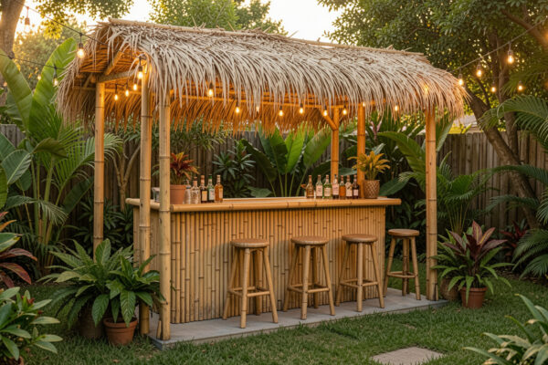 10 Soft Backyard Tiki Bar Ideas
