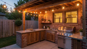 25 Chic Backyard Kitchen With Grill And Sink Ideas