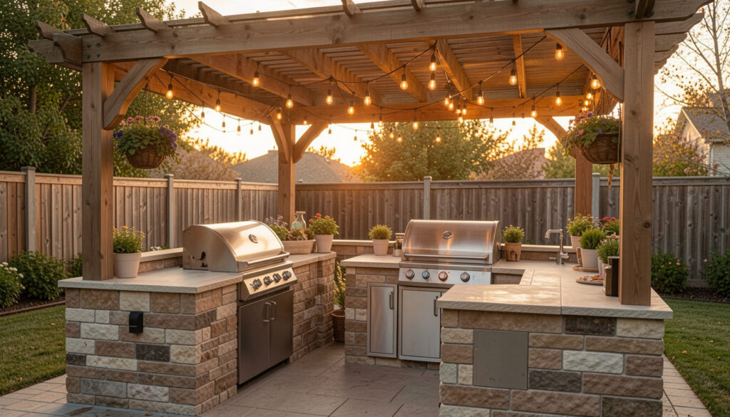 10 Free Backyard Kitchen Design Plans