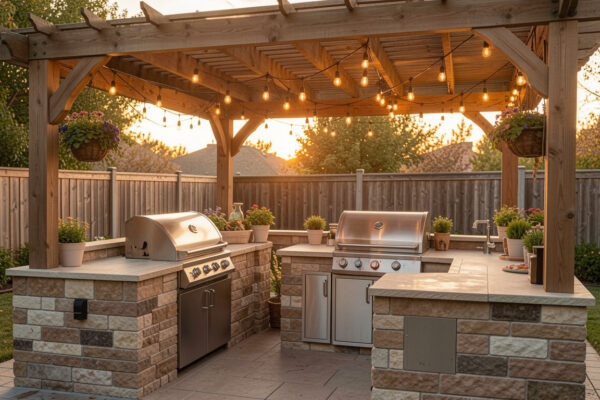10 Free Backyard Kitchen Design Plans