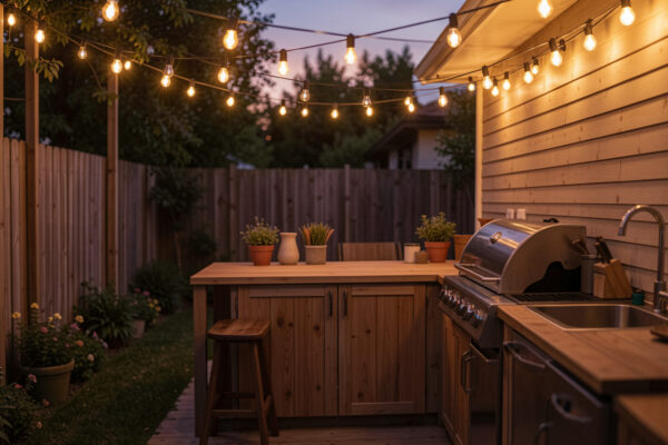 12 Pure Small Backyard Kitchen Ideas