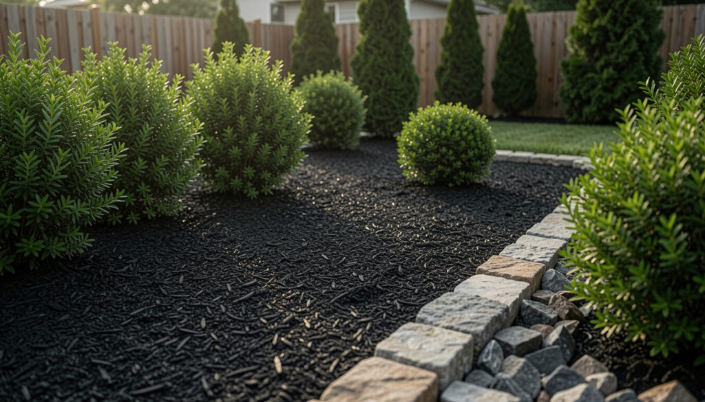 20 Fast Black Mulch Landscaping Ideas Front Yard