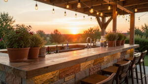 12 Pure Outdoor Bar Countertop Material Ideas