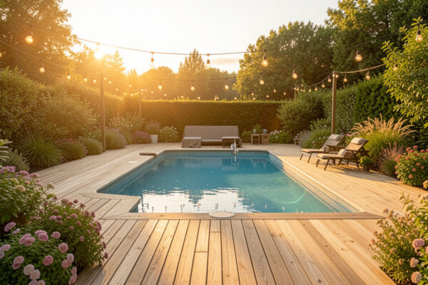 20 Rich Above Ground Pool Deck And Landscaping Ideas